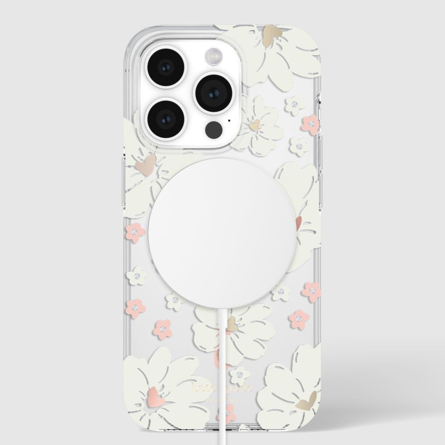 Phone Cases Case Mate Iphone 15 Pro | Kate Spade New York Classic Peony Magsafe