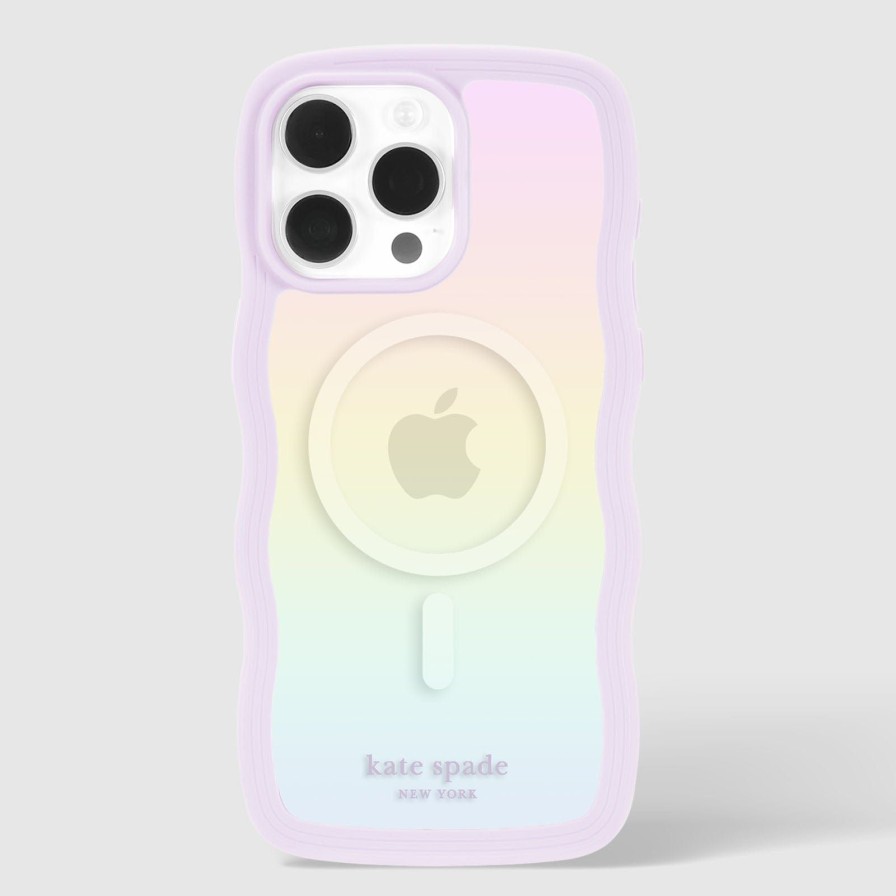 Phone Cases Case Mate Iphone 15 Pro | Kate Spade New York Wavy Opal Iridescent Magsafe