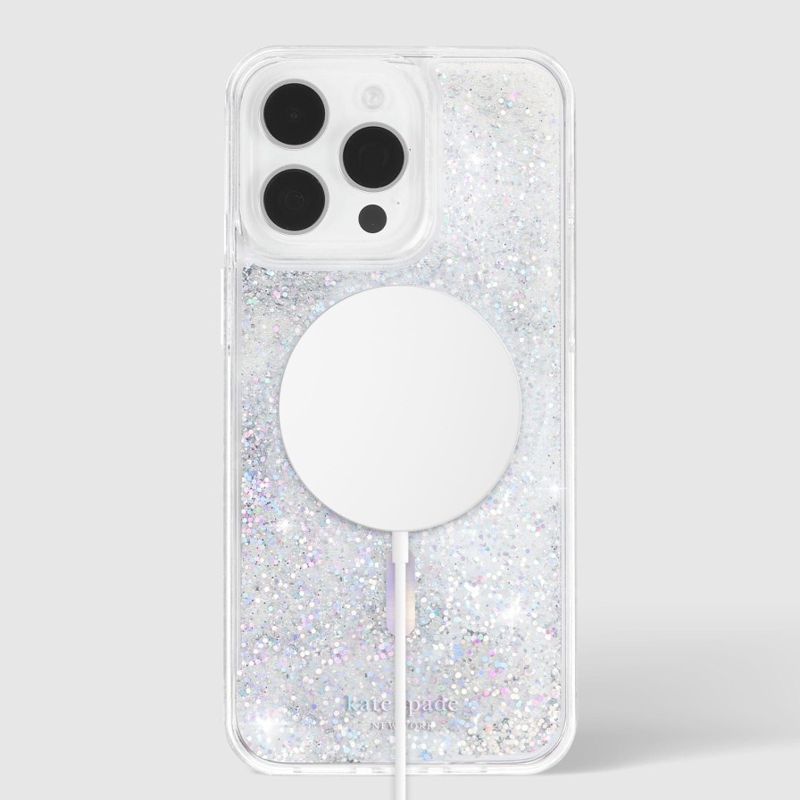 Phone Cases Case Mate Iphone 15 Pro Max | Kate Spade New York Liquid Glitter Opal Iridescent Magsafe