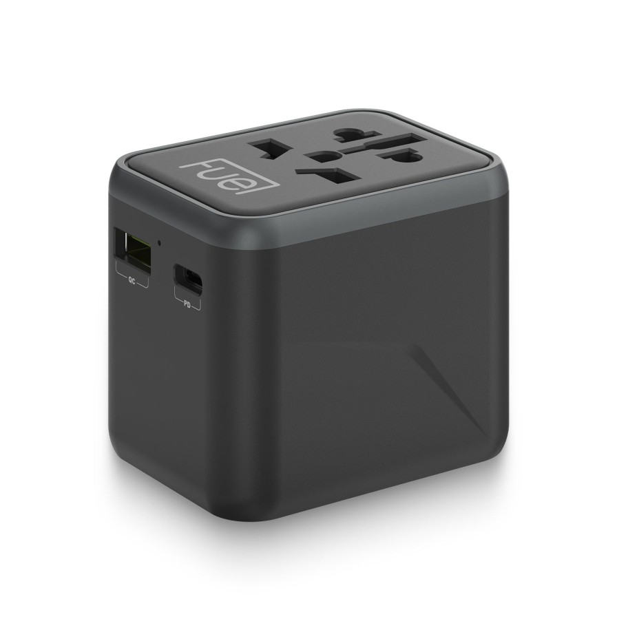 Accessories Case Mate Fast Chargers | Fuel 20W World Travel Adapter (Black)