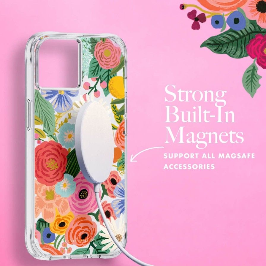 Phone Cases Case Mate Iphone 14 Plus | Rifle Paper Co. Garden Party Blush (Magsafe)