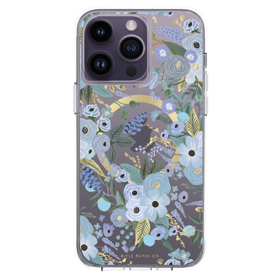 Phone Cases Case Mate Iphone 14 Pro Max | Rifle Paper Co. Garden Party Blue (Magsafe)